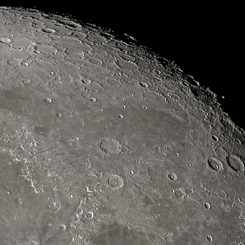 月面「夢の湖・死の湖～氷の海～月面北端」附近・再画像処理