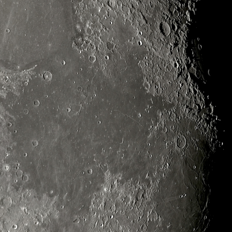 月面「豊かの海～危難の海～ポシドニウス」附近・再画像処理