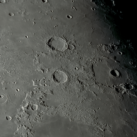 月面「アリストテレス」附近