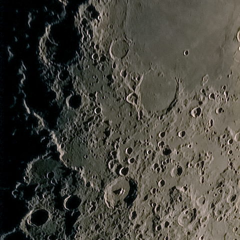 月面「フラカストリウス」附近