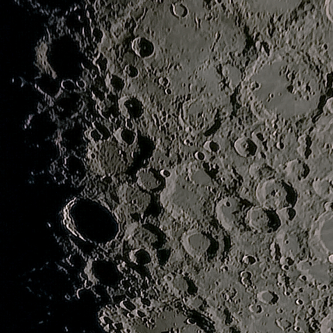 月面「デランデル」附近