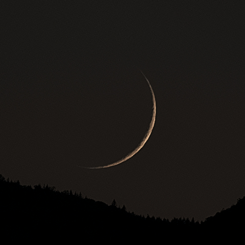 二日月(月齢1.54)