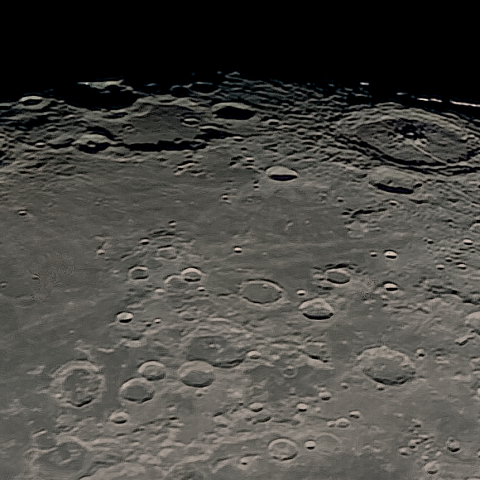 月面「豊かの海～ペタビウス」附近