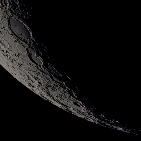 月面「シッカード～バイイ」附近