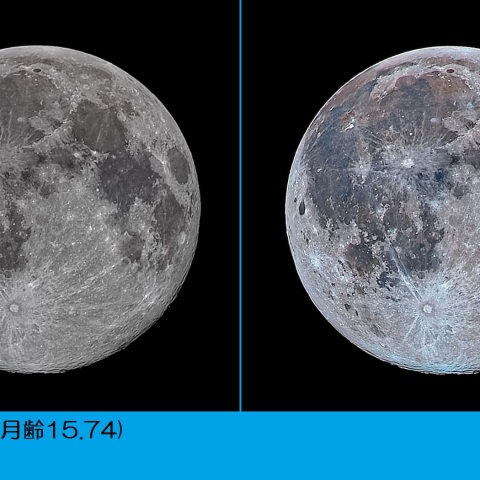 十六日月(満月、月齢15.74)