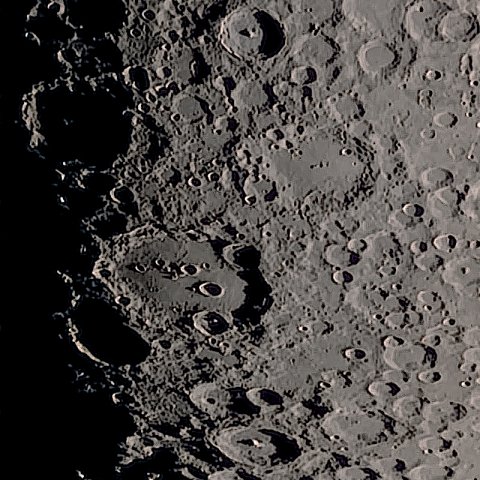 月面「ティコ～クラヴィウス」附近