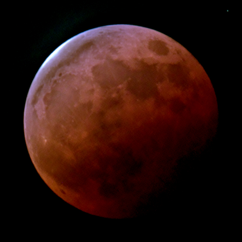 十五日月(満月、皆既月食、月齢14.68)