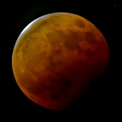 十五日月(満月、皆既月食、月齢14.68)・再画像処理