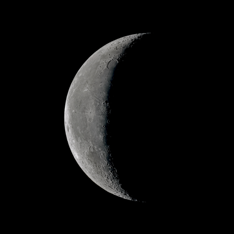 二十五日月(有明月、月齢23.99)