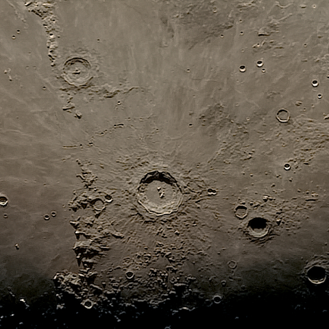 月面「コペルニクス」附近