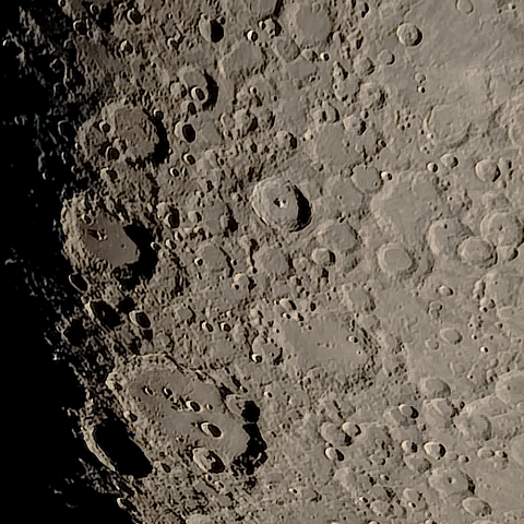 月面「ティコ～クラヴィウス」附近