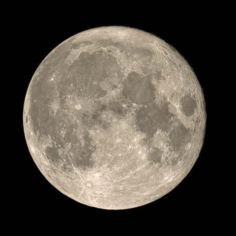 十五日月(満月、月齢14.55)