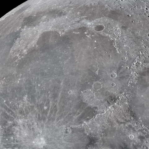 月面「雨の海」附近