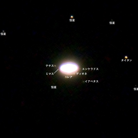 土星の衛星(2021.09.01)