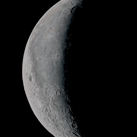 二十六日月(有明月、月齢24.2)