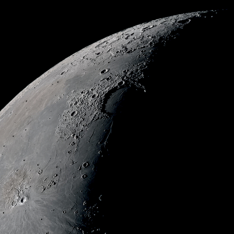 月面「虹の入江～アリスタルコス台地」附近