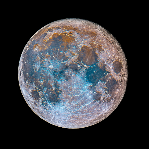 十五日月(満月、月齢14.5)