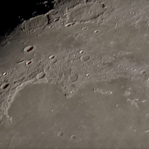 月面「虹の入江」附近