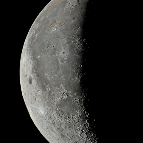 二十五日月(有明月、月齢23.7)