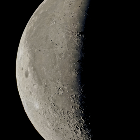 二十五日月(有明月、月齢23.7)