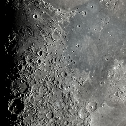 月面「静かの海～ヒギヌス谷～ヒッパルコス」附近