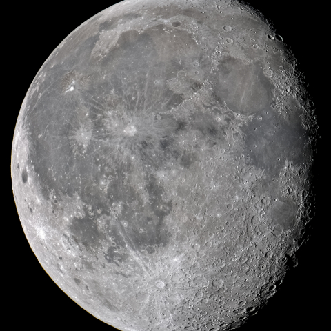 十九日月(月齢18.1)