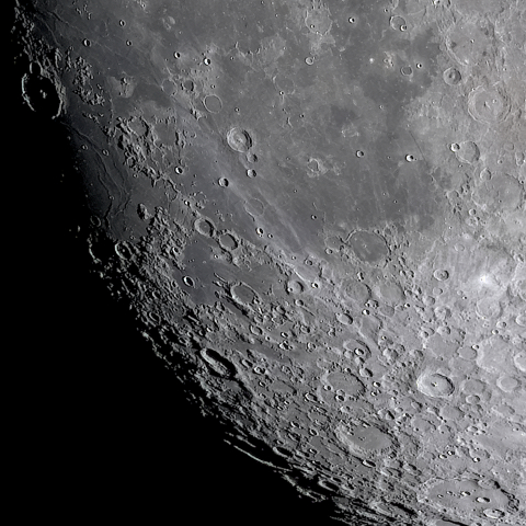 月面「湿りの海～ティコ～クラビウス」附近