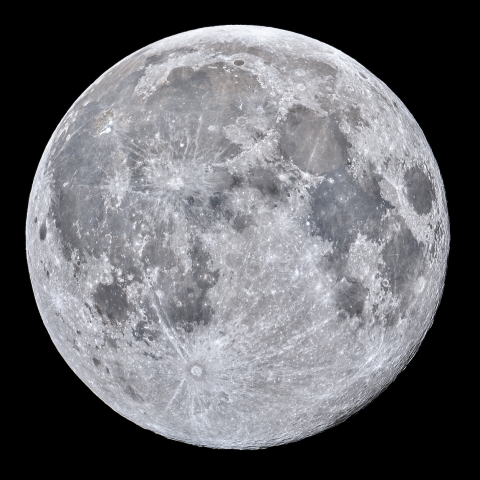 十六日月(満月、月齢15.2)