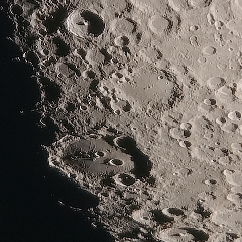 月面「ティコ～クラヴィウス」附近