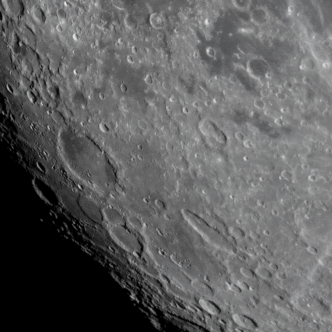 月面「シッカード～バイイ」附近