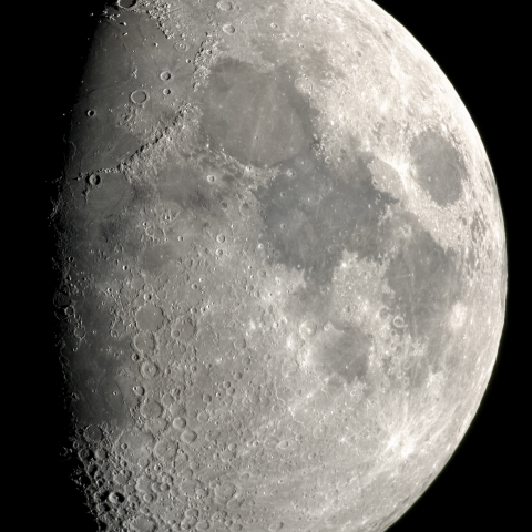 十日月(月齢9.2)・再画像処理