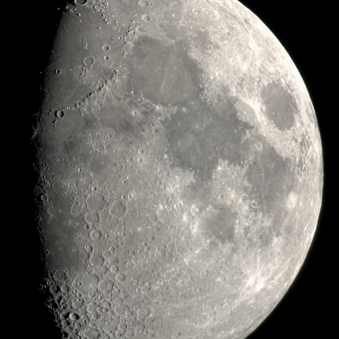 十日月(月齢9.2)・再画像処理