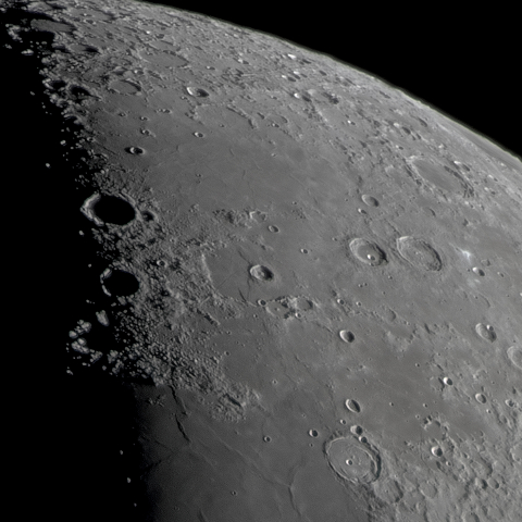 月面「アリストテレス～エンディミオン～ポシドニウス」附近