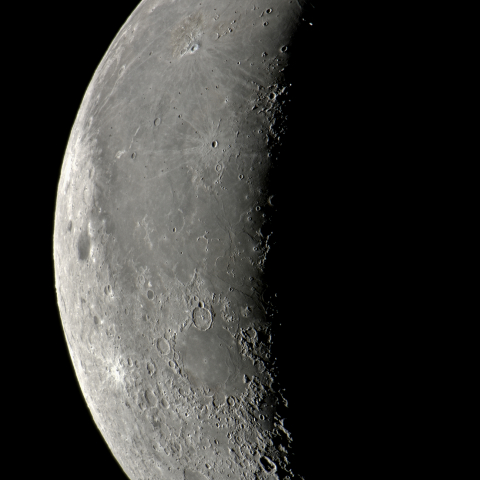 二十六日月(有明月、月齢24.7)・再画像処理