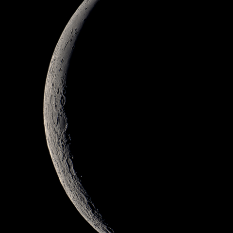 二十八日月(月齢27.1)・再画像処理