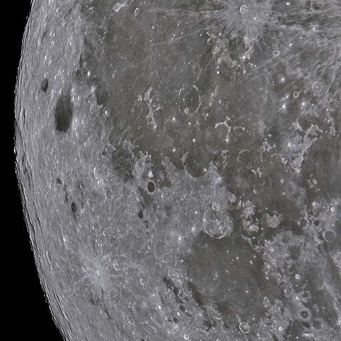 月面「ケプラー～グリマルディ～オリエンタレベイスン～湿りの海」附近