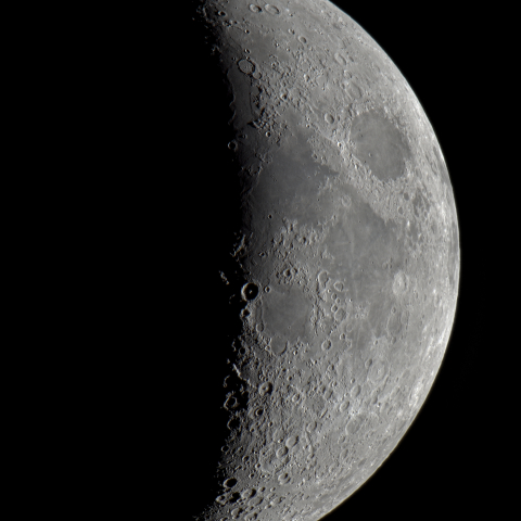 六日月(月齢5.6)・再画像処理