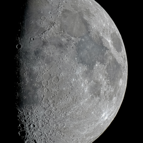 十日月(月齢9.3)・再画像処理