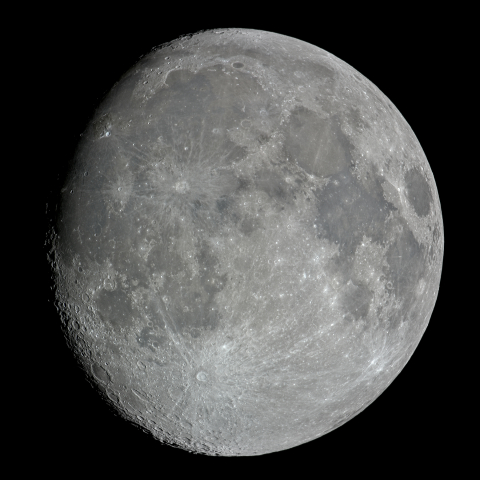 十三日月(月齢12.8)・再画像処理