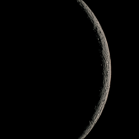 三日月(月齢2.1)・再画像処理