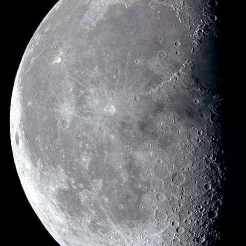 二十二日月(月齢20.9)・単枚仕上