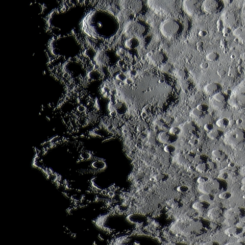 月面「ティコ～クラヴィウス～モレトス」附近