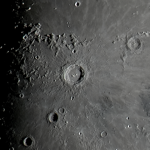 月面「コペルニクス」附近