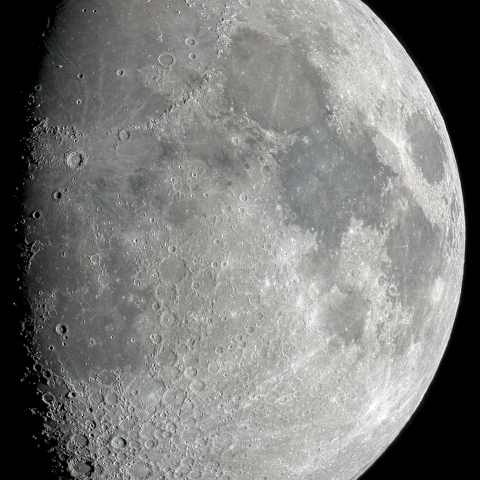 十一日月(月齢10.0)