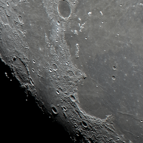 月面「虹の入江」附近・再画像処理