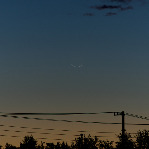 三十日月(月齢28.5)・①