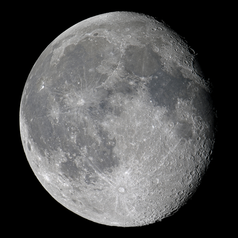 十八日月(月齢17.0)