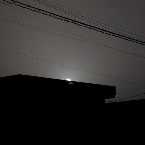 青い夕焼け(2023.04.12)・画像処理あり