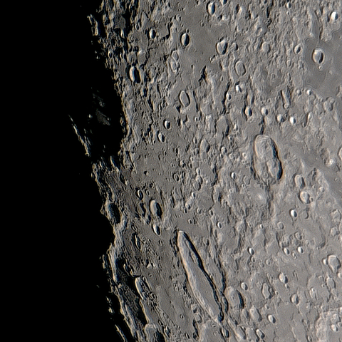 月面「シラーとシッカード」附近