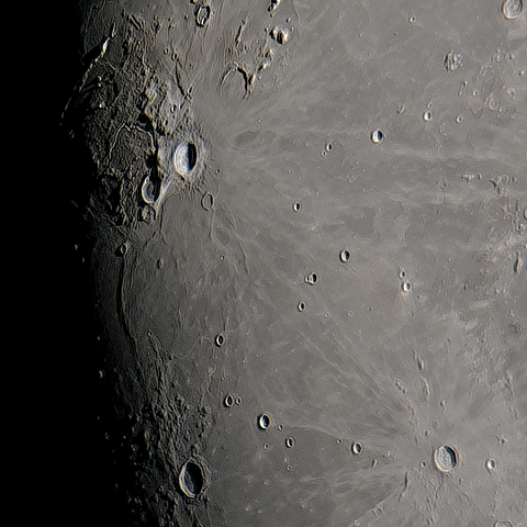 月面「アリスタルコス台地」附近
